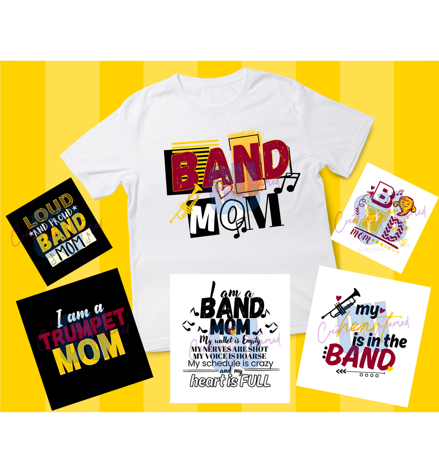 Editable Band Mom Digital Files