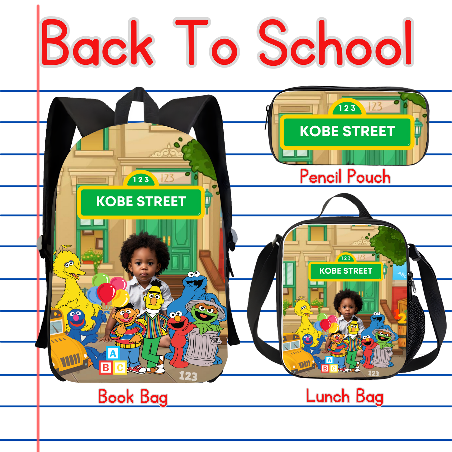 Editable Sesame Street Digital Back to School