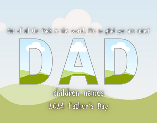 Editable Father's Day Digital Template