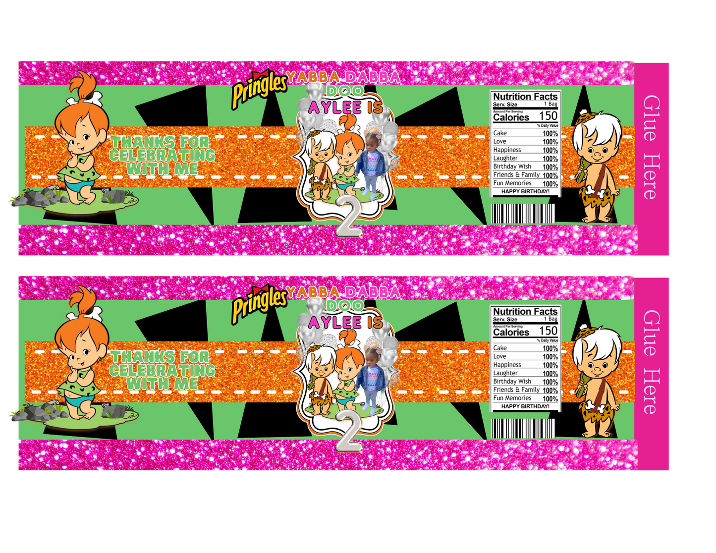 Editable Flintstones Digital Party Bundle