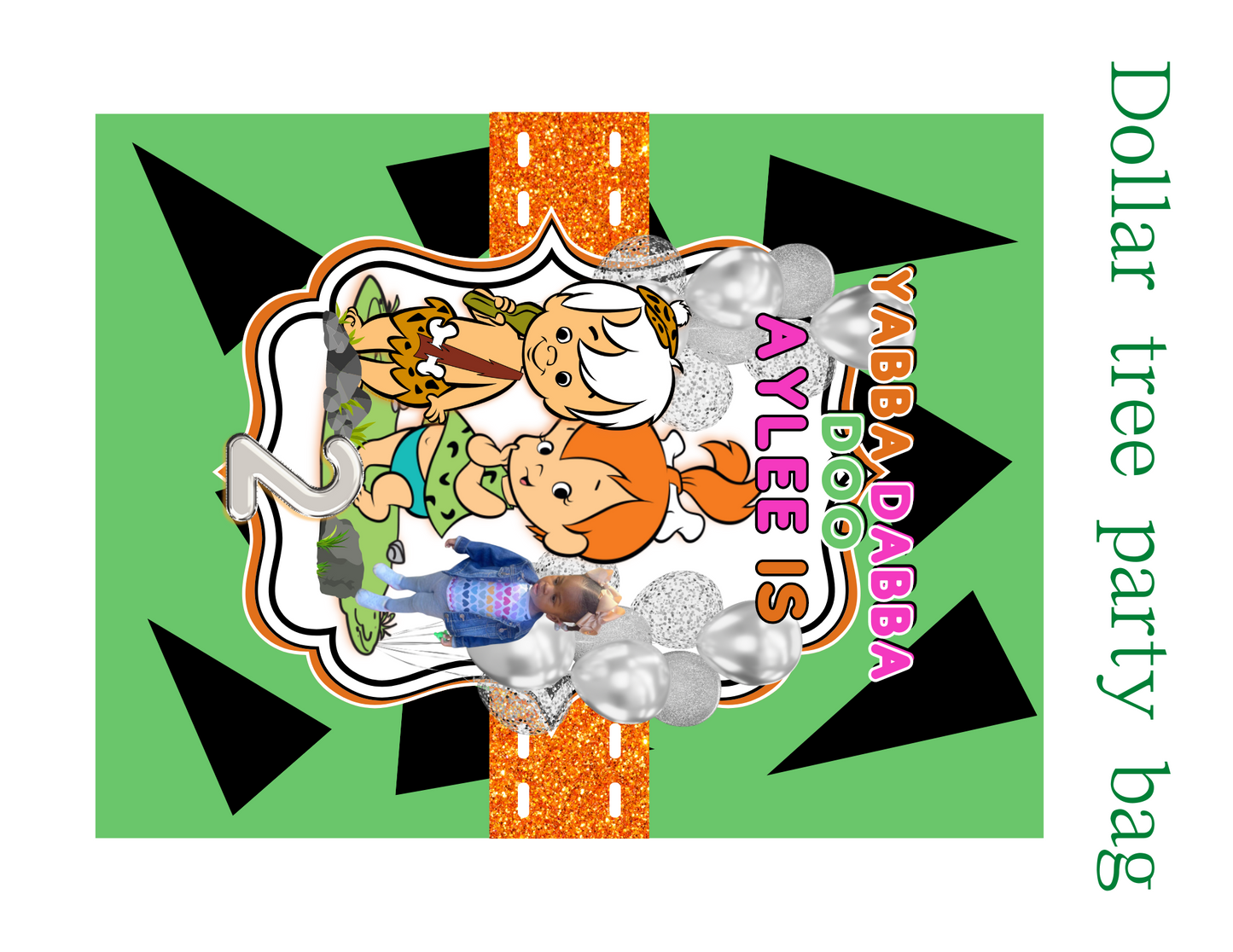 Editable Flintstones Digital Party Bundle