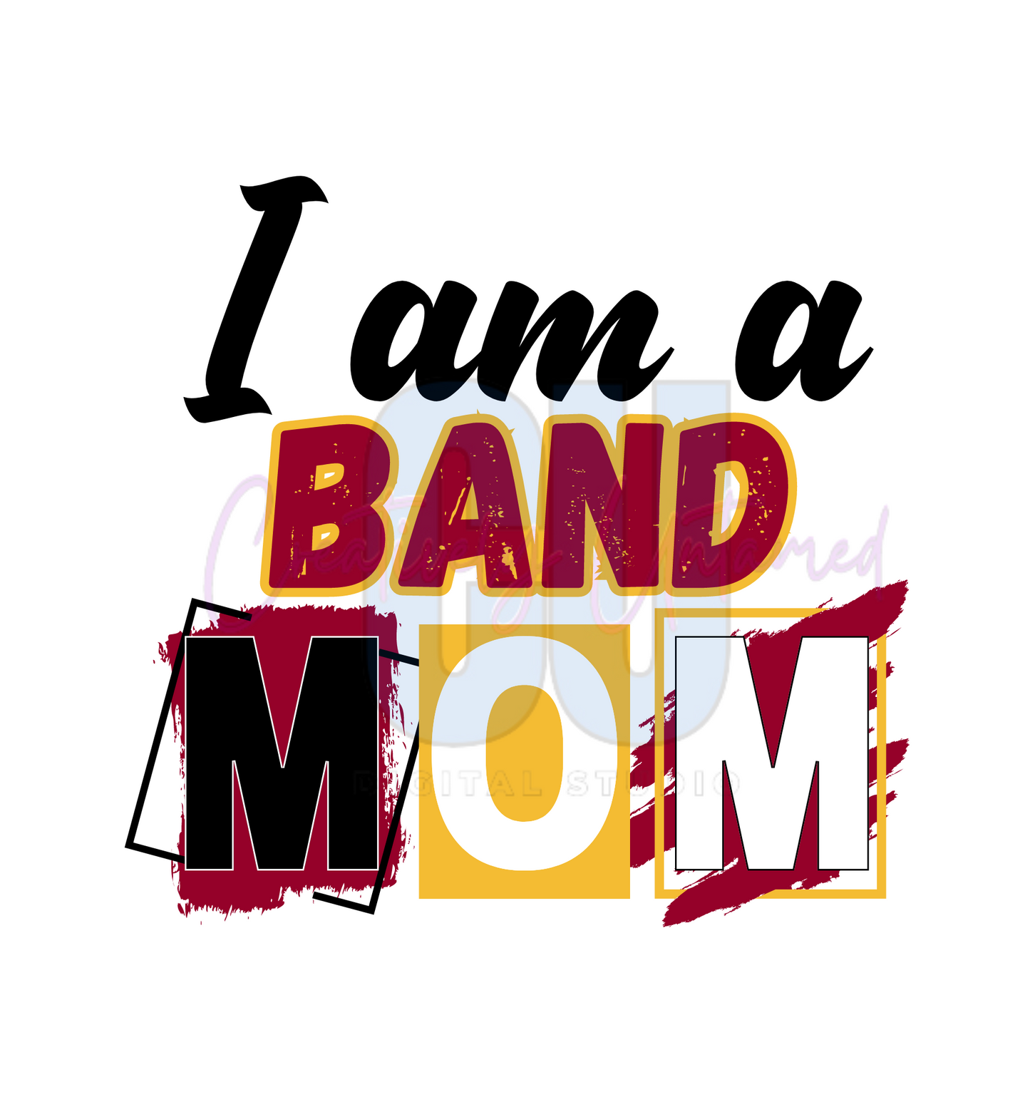 Editable Band Mom Digital Template