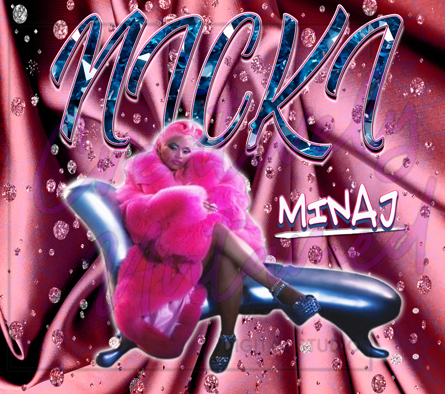 Minaj Digital Pink Wrap